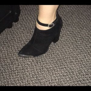 Chinese Laundry Black Heel Booties, Size 6 1/2